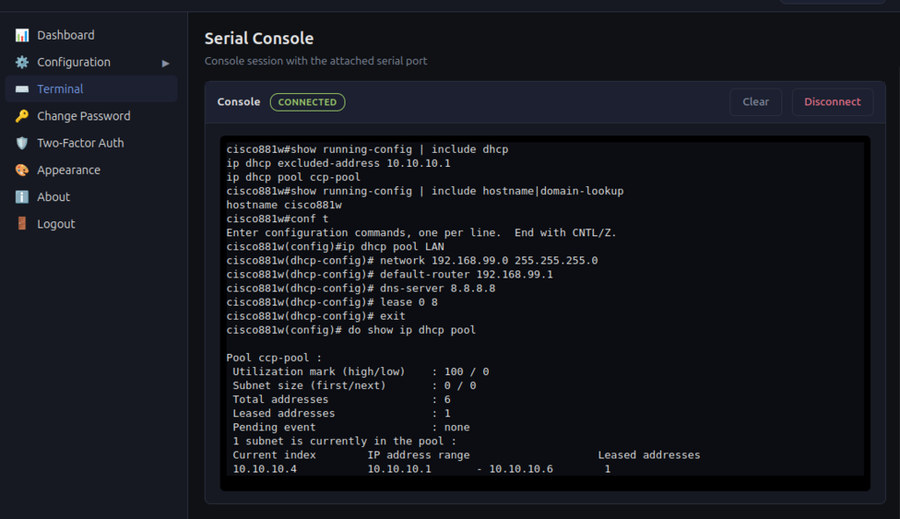 BlackJackIT local browser-based serial console terminal